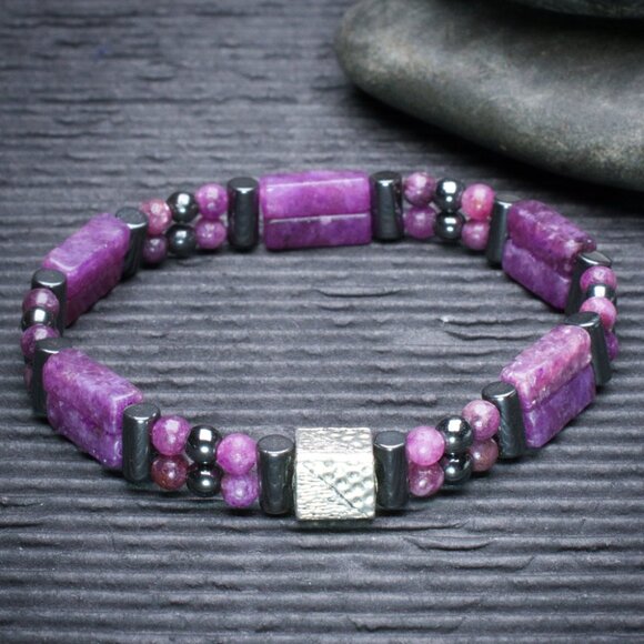 Lepidolite Double Power Bracelet - Picture 1 of 2